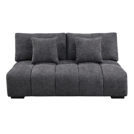 ACME Furniture - Chloris Sectional Sofa w/6 Pillows - Gray Chenille - LV02840 veiw 2