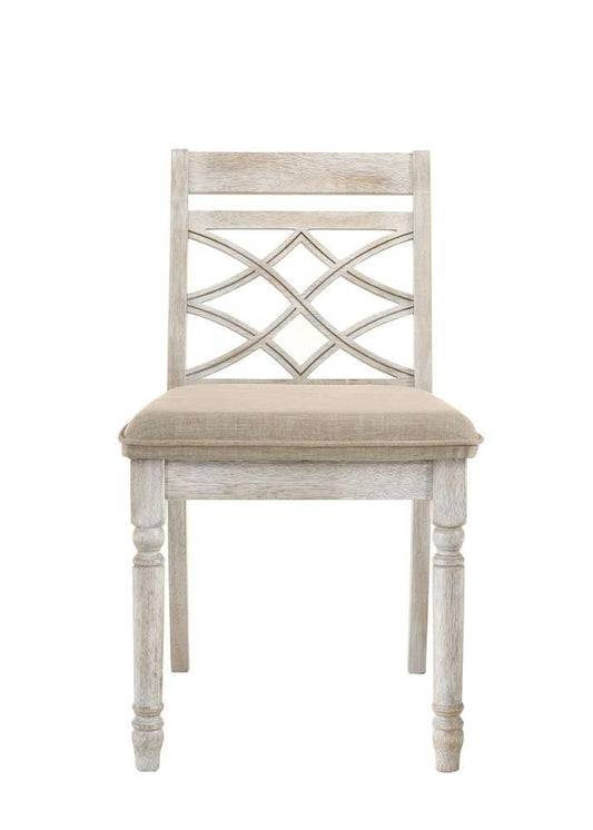 ACME Furniture - Cillin Side Chair (Set of 2) - Antique White - DN01806 veiw 2