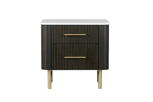 ACME Furniture - Clayten Nighstand - Marble Top & Espreeso Finish - BD04093 view 2