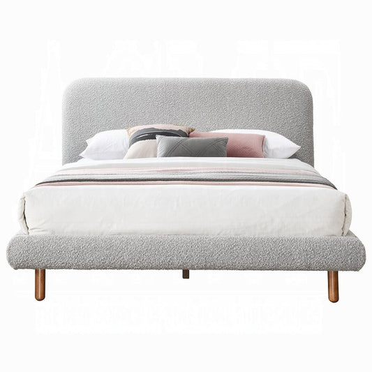ACME Furniture - Cleo Eastern King Bed - Gray Boucle - BD02471EK view 2