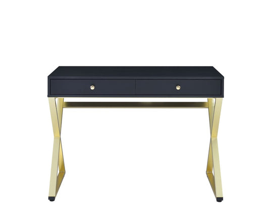 ACME Furniture - Coleen - Vanity Desk - Black & Brass Finish - AC00844 view 2