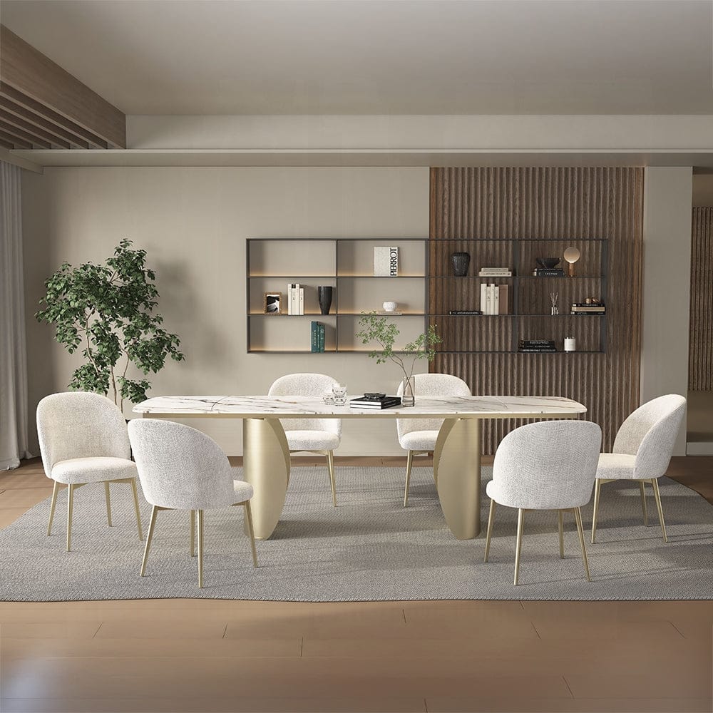 ACME Furniture - Cora Dining Table - Ceramic Top & Golden Champange Finish - DN04295 view 10