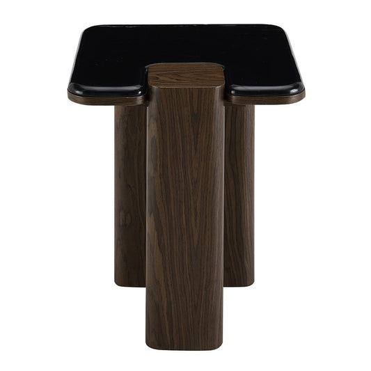 ACME Furniture - Dana - End Table w/Natural Marble - Natural Marble Top & Dark Walnut - LV04596 view 2
