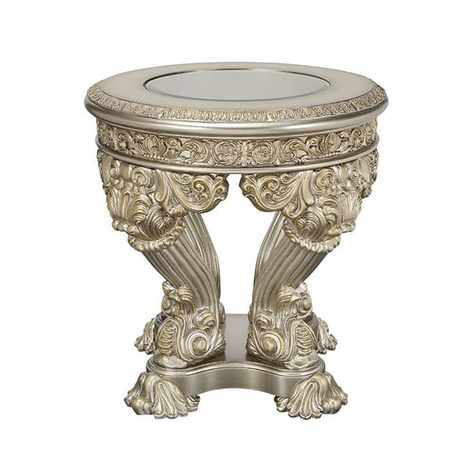 ACME Furniture - Danae End Table - Champagne & Gold - LV01203 veiw 2