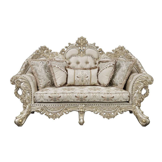 ACME Furniture - Danae Loveseat w/5 Pillows - Champagne & Gold - LV01194 veiw 2