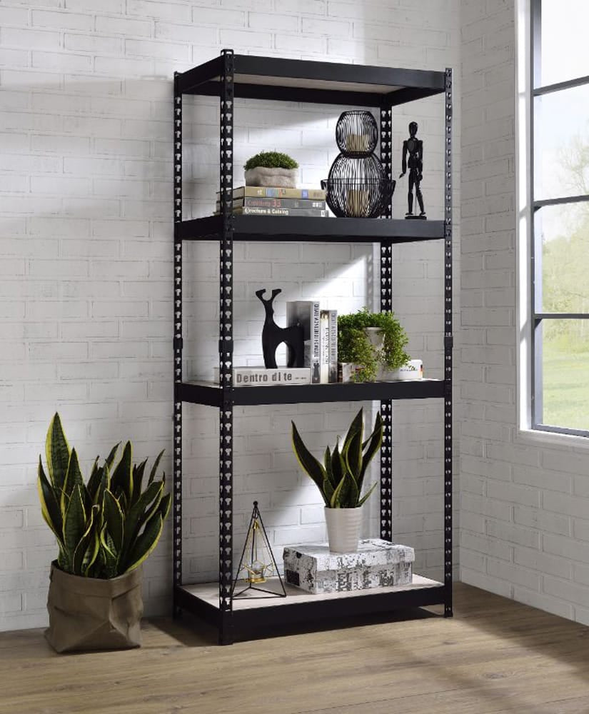 ACME Furniture - Decmus - Bookshelf - Natural & Black Finish - 92780 view 3
