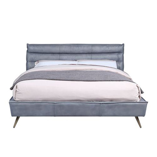 ACME Furniture - Doris - Eastern King Bed - Gray Top Grain Leather - BD00562EK view 2