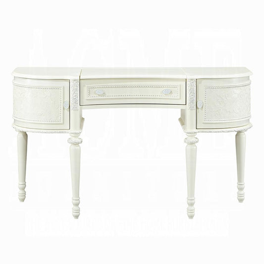 ACME Furniture - Dorothy Vanity Desk w/Mirror - Ivory Finish - BD02271 veiw 2