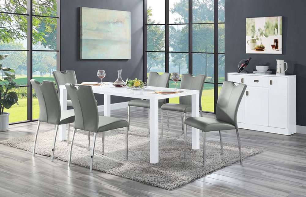 ACME Furniture - Dresden Dining Table (108in) - Bone White - DN01694 veiw 1