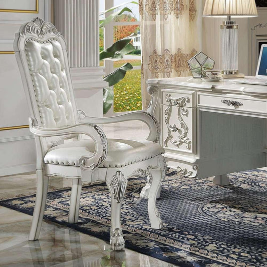 ACME Furniture - Dresden Executive Office Chair - Synthetic Leather & Bone White - OF01716 view 2