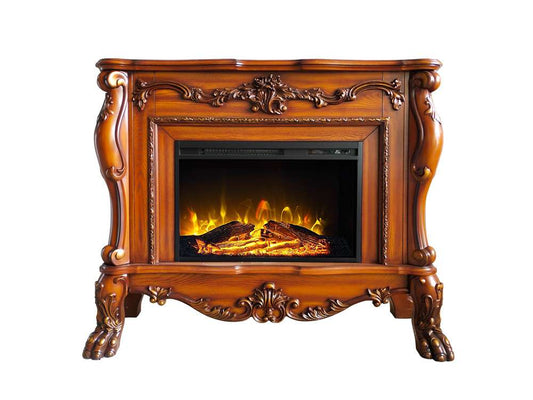ACME Furniture - Dresden Fireplace - Cherry Oak - AC01309 veiw 2