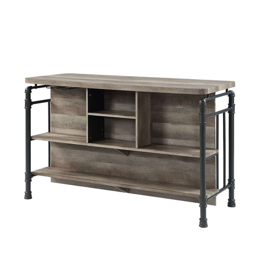 ACME Furniture - Edina Kitchen Island - Antique Oak & Sandy Gray - DN01935 veiw 2