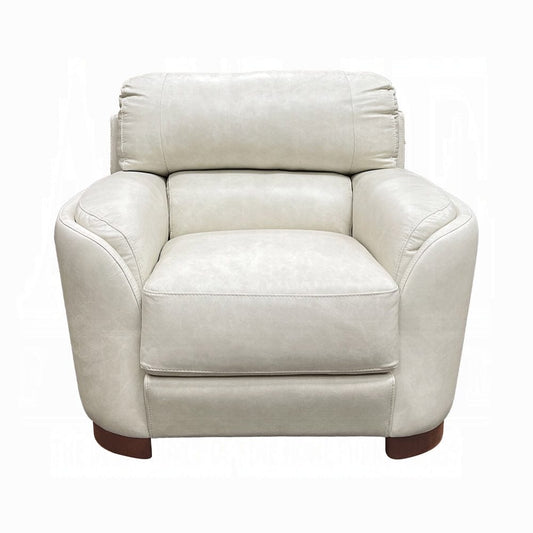 ACME Furniture - Edrice Chair - Ice Gray Top Grain Leather - LV02202 view 2