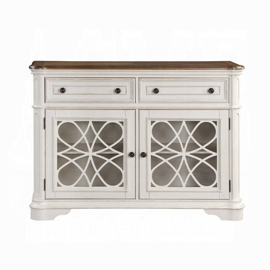 ACME Furniture - Florian Server - Oak & Antique White Finish - DN01656 veiw 2