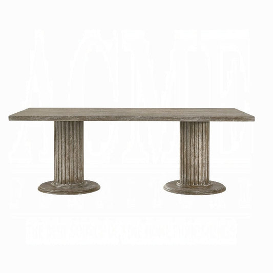 ACME Furniture - Gabrian Dining Table w/Double Pedestal - 60170 view 2