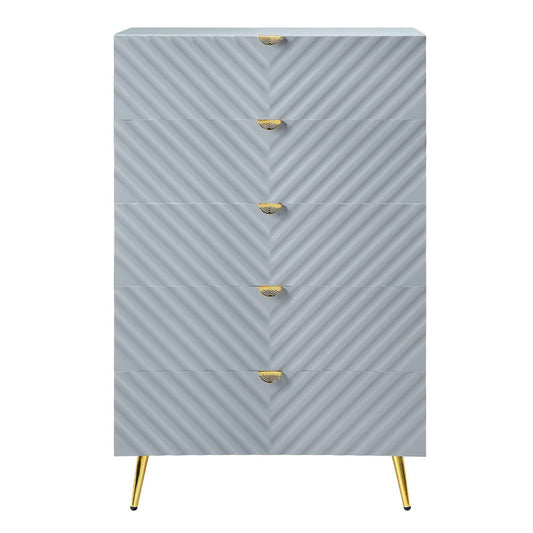 ACME Furniture - Gaines - Chest - Gray High Gloss Finish - BD01044A view 2