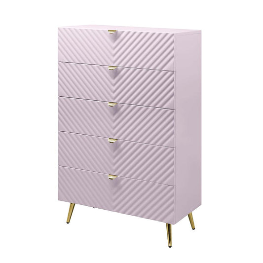 ACME Furniture - Gaines Chest - Pink High Gloss Finish - BD02666 veiw 2