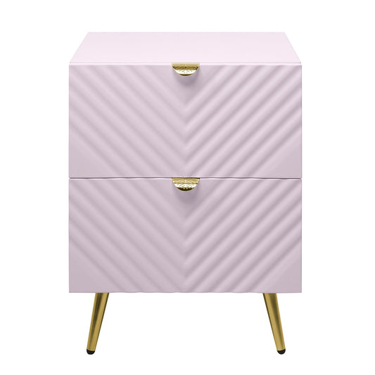 ACME Furniture - Gaines Nightstand - Pink High Gloss Finish - BD02663 view 2