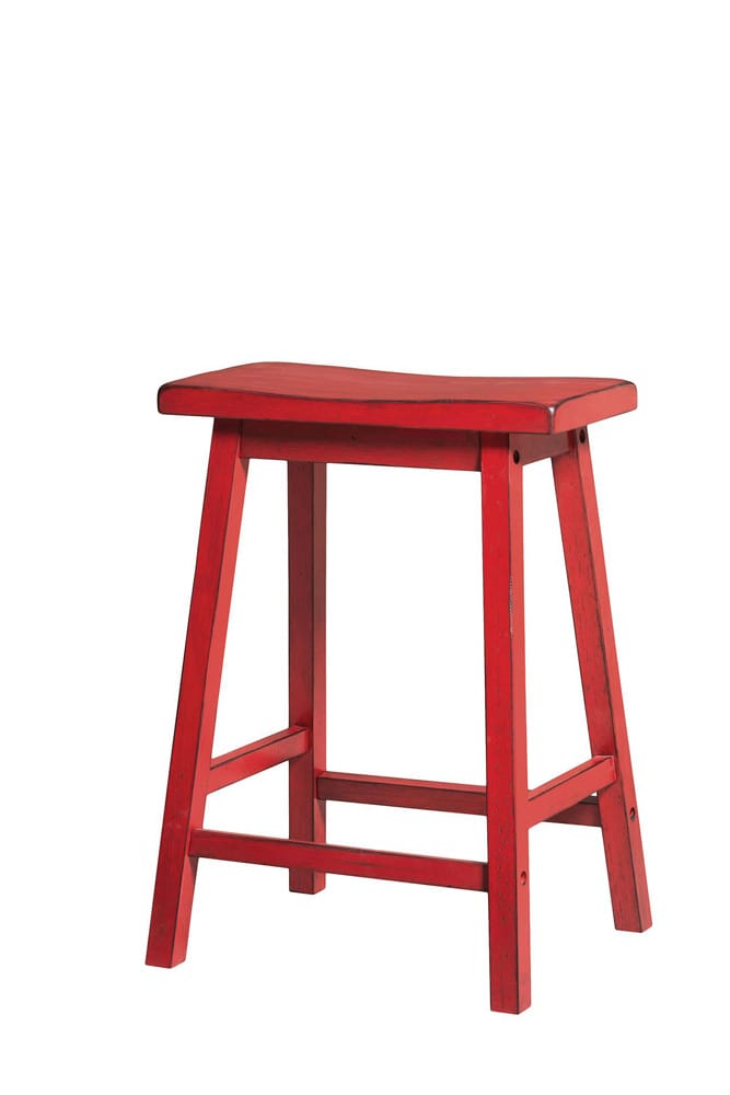 ACME Furniture - Gaucho - Counter Height Stool (Set of 2) - Antique Red - 96649 view 1