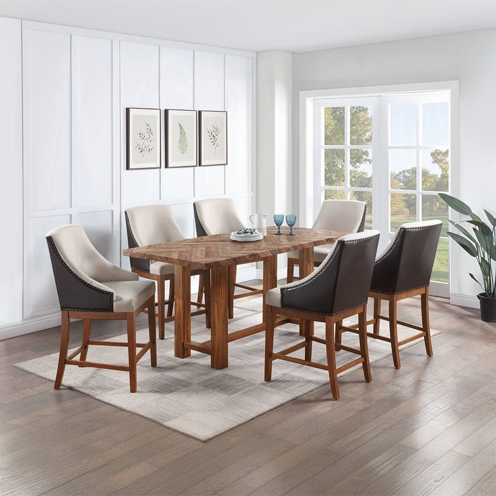 ACME Furniture - Gilsea Counter Height Table - Brown Finish - DN03725 view 5