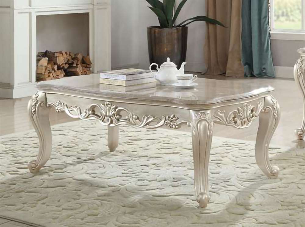 ACME Furniture - Gorsedd Coffee Table w/Marble Top - 82440 veiw 1