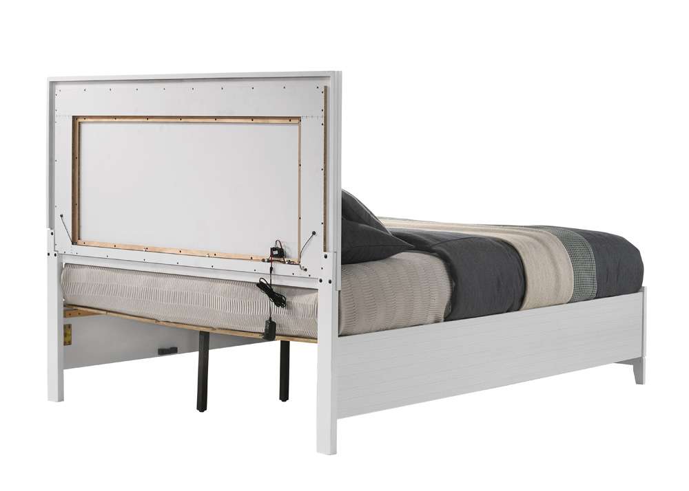 ACME Furniture - Haiden Queen Bed w/Storage - LED & White - BD01425Q veiw 6