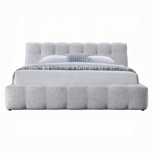 ACME Furniture - Hannah - Queen Bed - Gray Chenille - BD05862Q view 2