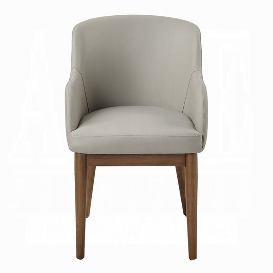 ACME Furniture - Harvey - Side Chair (Set of 2) - Synthetic Leather & Walnut - DN06131 view 2