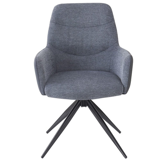 ACME Furniture - Hester - Arm Chair (Set of 2) - Gray Fabric - DN03687 view 2