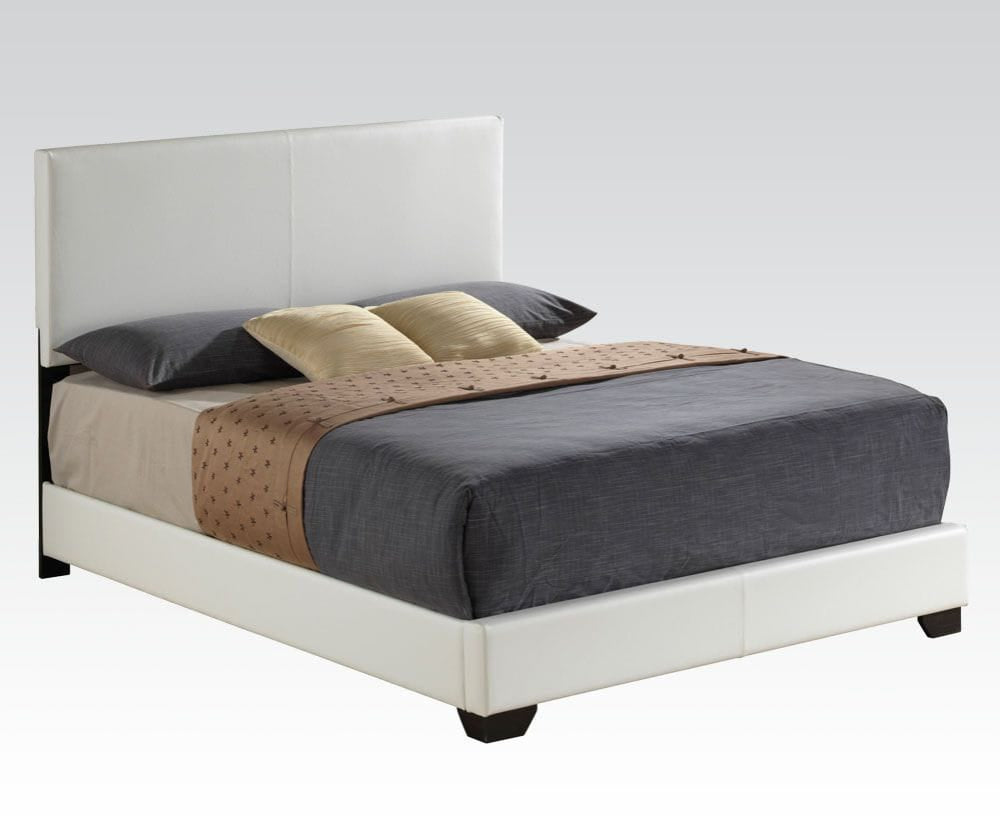 ACME Furniture - Ireland III - Full Bed (Panel) - White Synthetic Leather - 14395F view 1