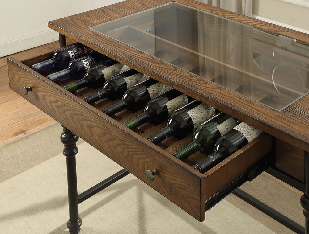 ACME Furniture - Jalisa - Counter Height Table - Walnut & Black - 72350 view 1