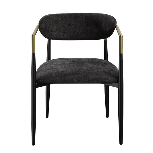ACME Furniture - Jaramillo - Arm Chair (Set of 2) - Beige Linen & Black - DN02142A view 2
