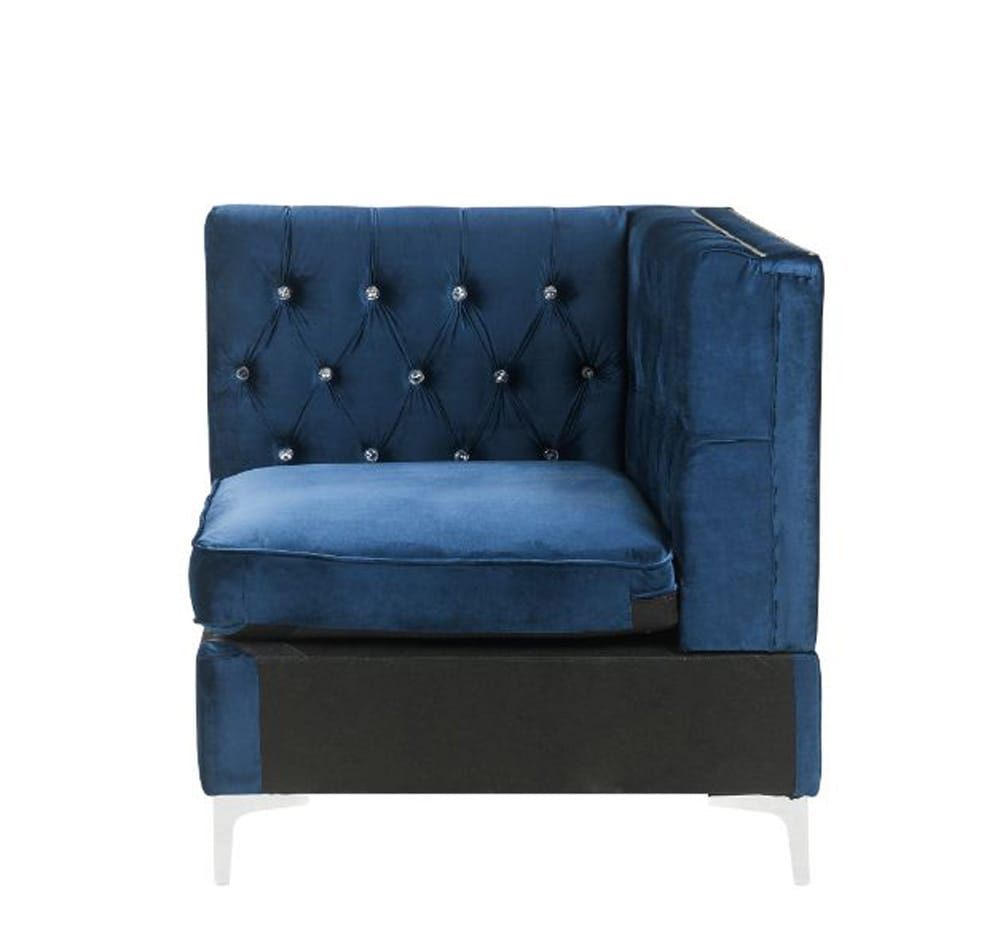 ACME Furniture - Jaszira - Modular - Wedge - Blue Velvet - 57344 view 3