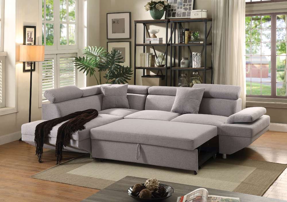 ACME Furniture - Jemima Sectional Sofa w/Sleeper - 52990 veiw 2