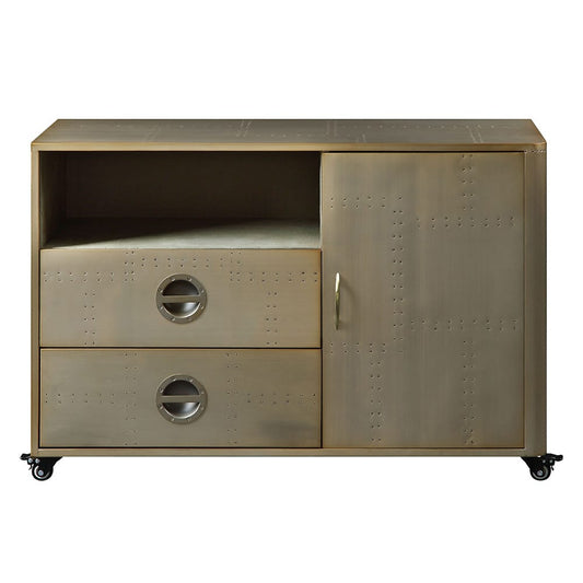 ACME Furniture - Jennavieve - Cabinet - Gold Aluminum - 92551 view 2