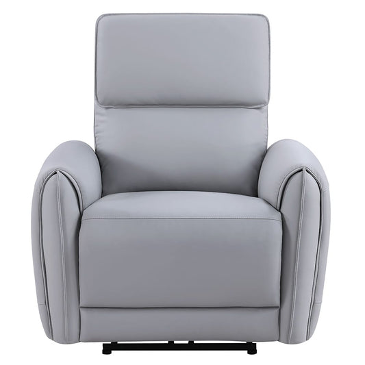 ACME Furniture - Jeromie - Power Motion Recliner w/USB Port - Gray Synthetic Leather - LV03337 view 2