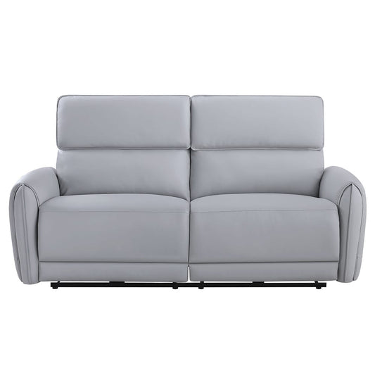 ACME Furniture - Jeromie - Power Motion Sofa w/USB Port - Gray Synthetic Leather - LV03335 view 2
