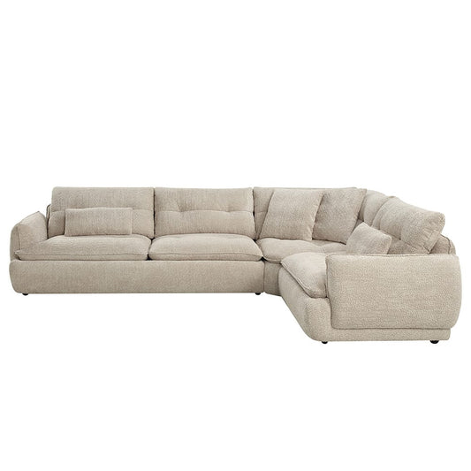 ACME Furniture - Jonina - Sectional Sofa w/4 Pillows - Beige Chenille - LV04840 view 2