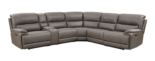 ACME Furniture - Kantu Motion Sectional Sofa - Brown Synthetic Leather - LV04270 veiw 2