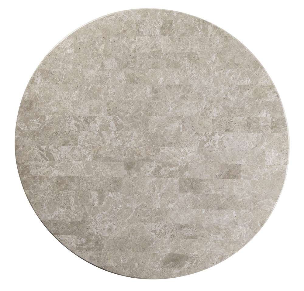 ACME Furniture - Karsen Round Dining Table - Natural Marble & Rustic Oak - DN01449 veiw 3