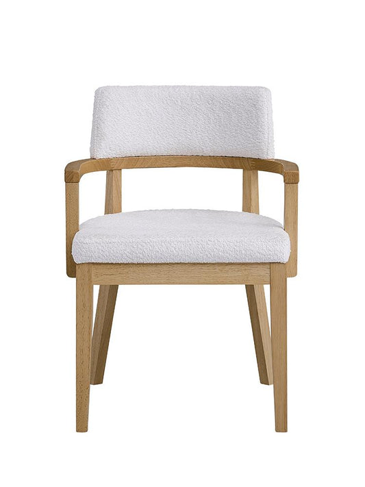 ACME Furniture - Kasem Side Chair(Set of 2) - Gorge Fabric & Oak Finish - DN02616 view 2