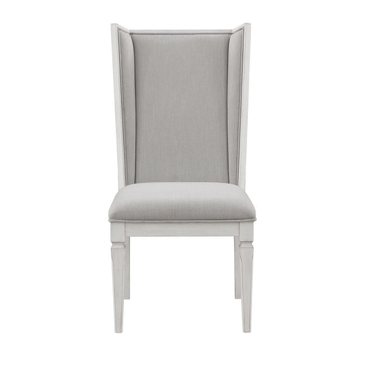 ACME Furniture - Katia - Uphostered Side Chair (Set of 2) - Light Gray Linen & Weathered White - DN02275 view 2