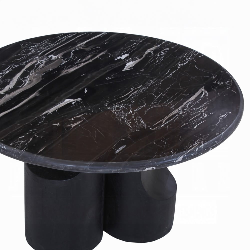 ACME Furniture - Kinton - Coffee Table w/Natural Marble Top - Natural Marble Top & Black Mercana - LV04785 view 3