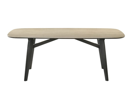ACME Furniture - Lark - Dining Table - Travertine Top & Black - DN04675 view 2