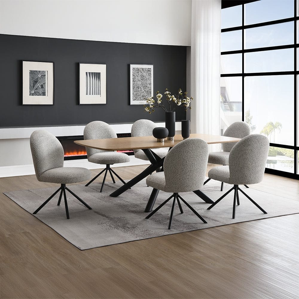 ACME Furniture - Lawton Dining Table - Natural & Black Finish - DN03765 view 5