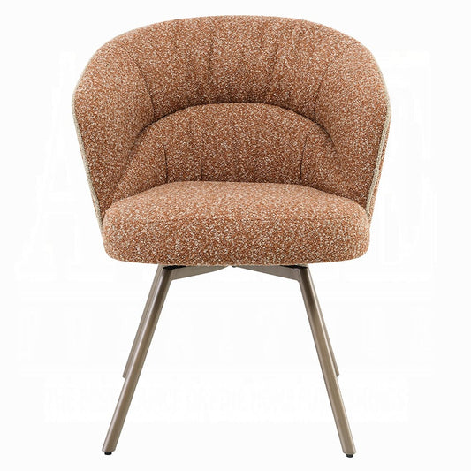 ACME Furniture - Lidi - Side Chair (Set of 2) - Rust Orange Boucle - DN04758 view 2