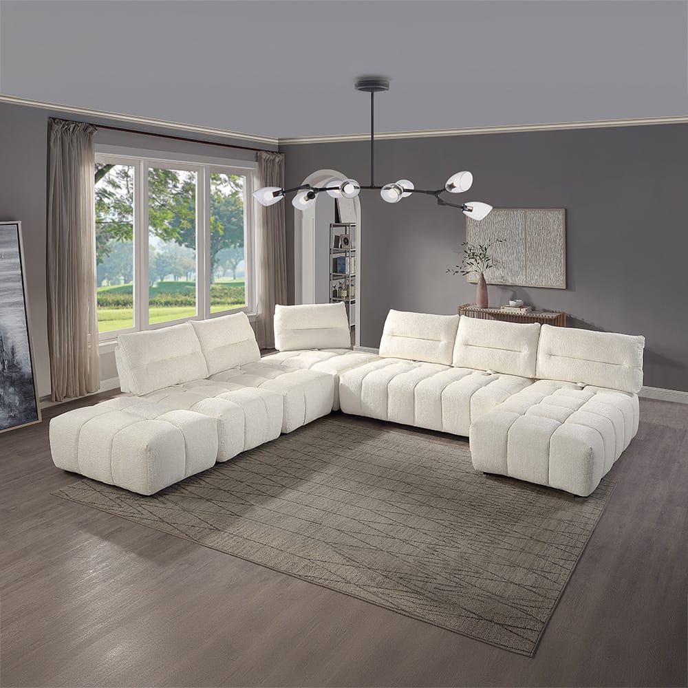 ACME Furniture - Loanna - Modular - Wedge - Beige Linen - LV04043 view 8