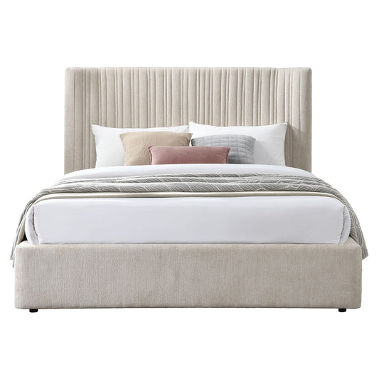 ACME Furniture - Loren - Queen Bed - Beige Linen - BD04572Q view 2
