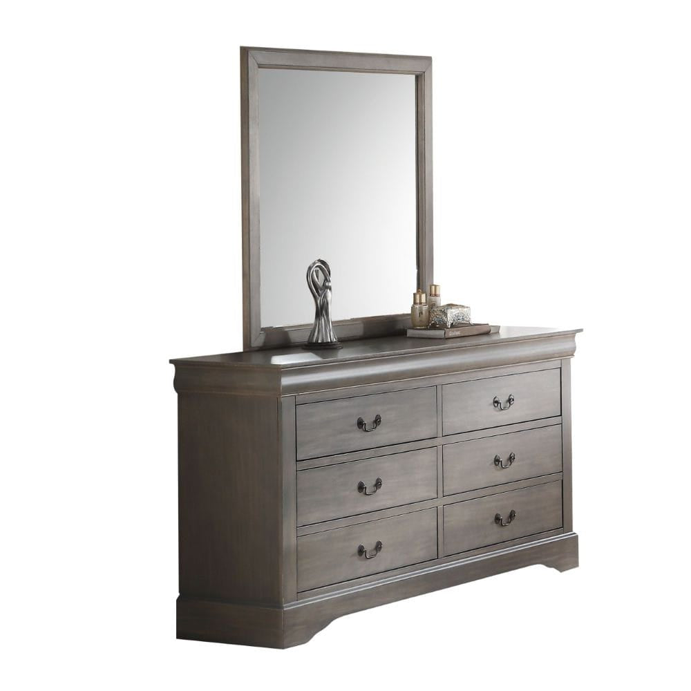 ACME Furniture - Louis Philippe III - Mirror - Antique Gray - 25504 view 3