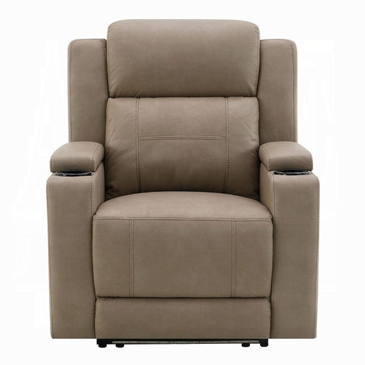 ACME Furniture - Lugo - Power Motion Recliner w/Cup Holder - Camel Leather Aire - LV02832 view 2